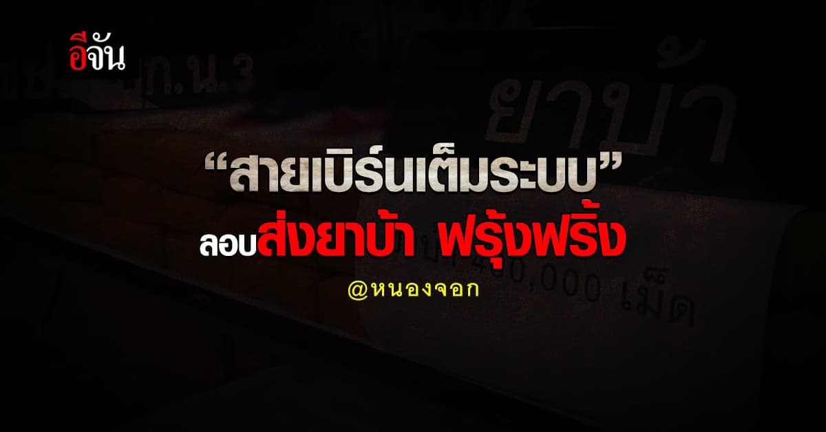 รวบแก๊ง “สายเบิร์นเต็มระบบ” ลักลอบส่งยาบ้า “ฟรุ้งฟริ้ง” 4 แสนเม็ด