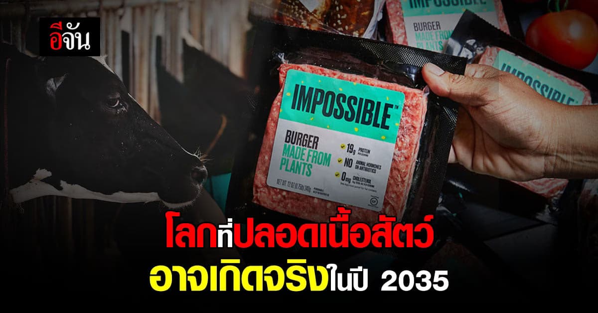 บริษัท ชื่อดังผลิต เนื้อสัตว์ทดแทน คาดว่า เนื้อสัตว์ จริงจะหมดไป