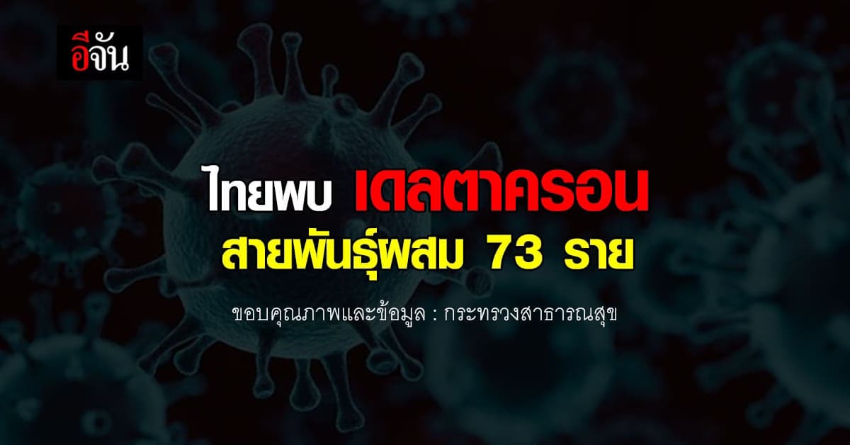 ไทยพบแล้ว! โควิด เดลตาครอน 73 ราย รอ GISAID ยืนยัน