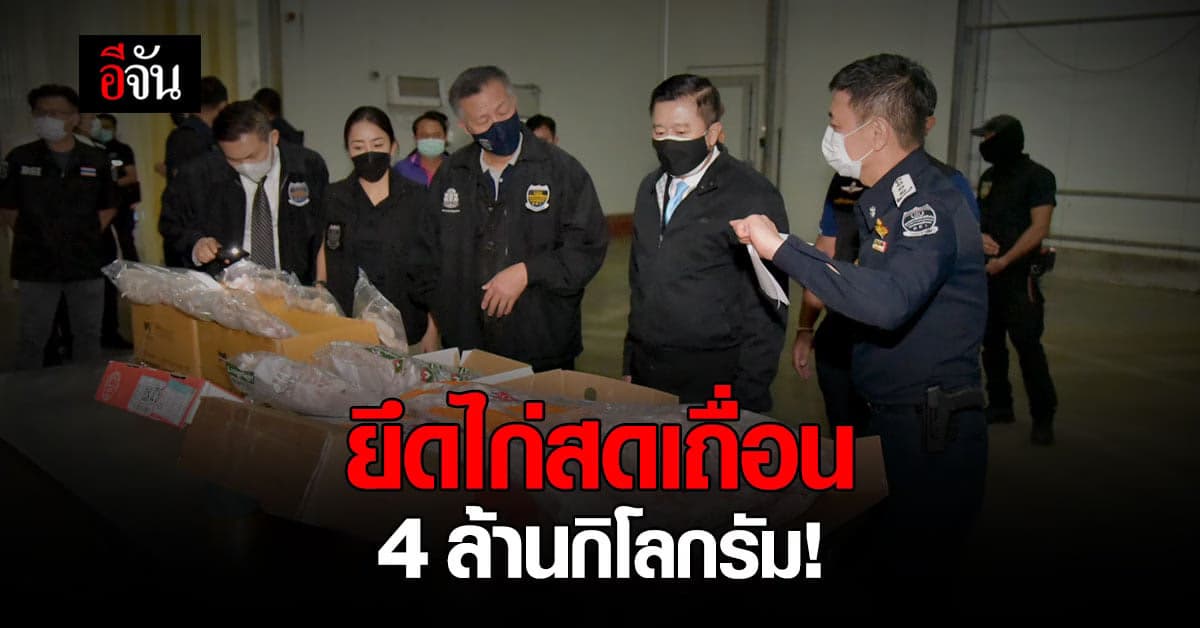 DSI ร่วมปศุสัตว์ บุกโกดังเก็บเนื้อไก่สด ลักลอบนำเข้า!