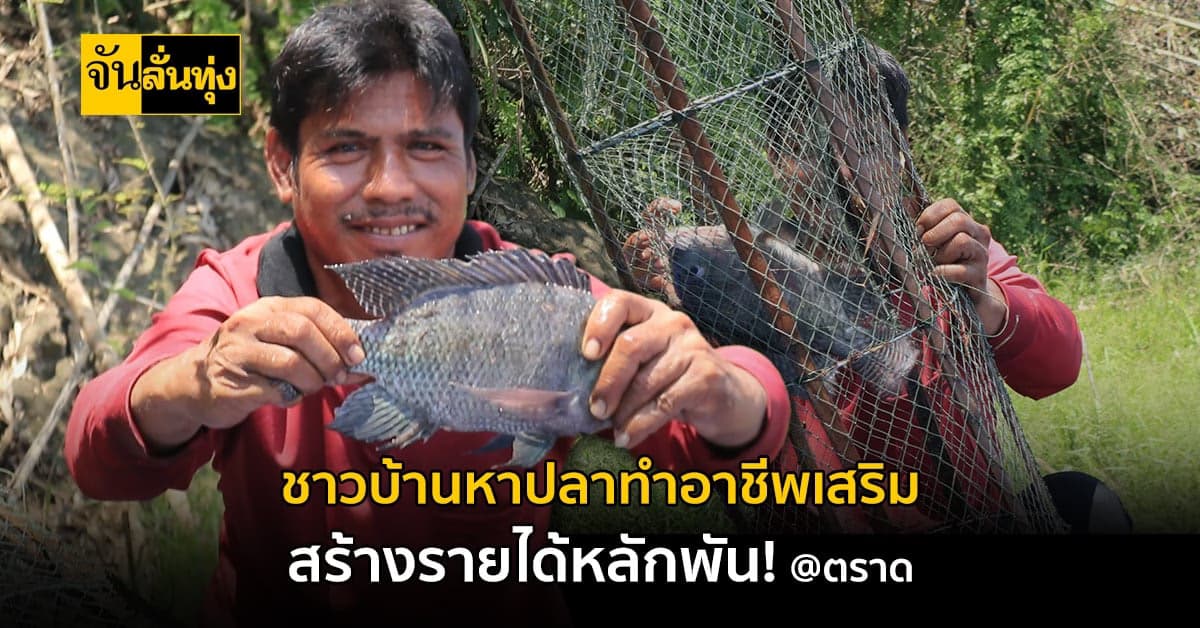 ชาวตราด ทำอาชีพเสริม ออกหาปลา สร้างรายได้หลักพัน!