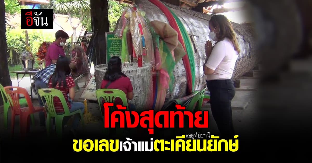 ชาวบ้าน และนักท่องเที่ยว แห่ขอเลข แม่ตะเคียนยักษ์ วัดเขาถ้ำประทุน