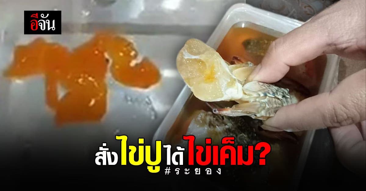 สาวช้ำใจ สั่งปูไข่ดองน้ำปลา กลับได้ไข่เค็มยัดปูดอง