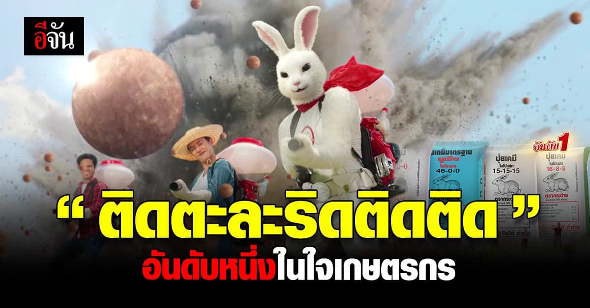 ปุ๋ยตรากระต่าย ตอกย้ำความเป็นผู้นำคู่ เกษตรกรไทย อย่างยาวนาน