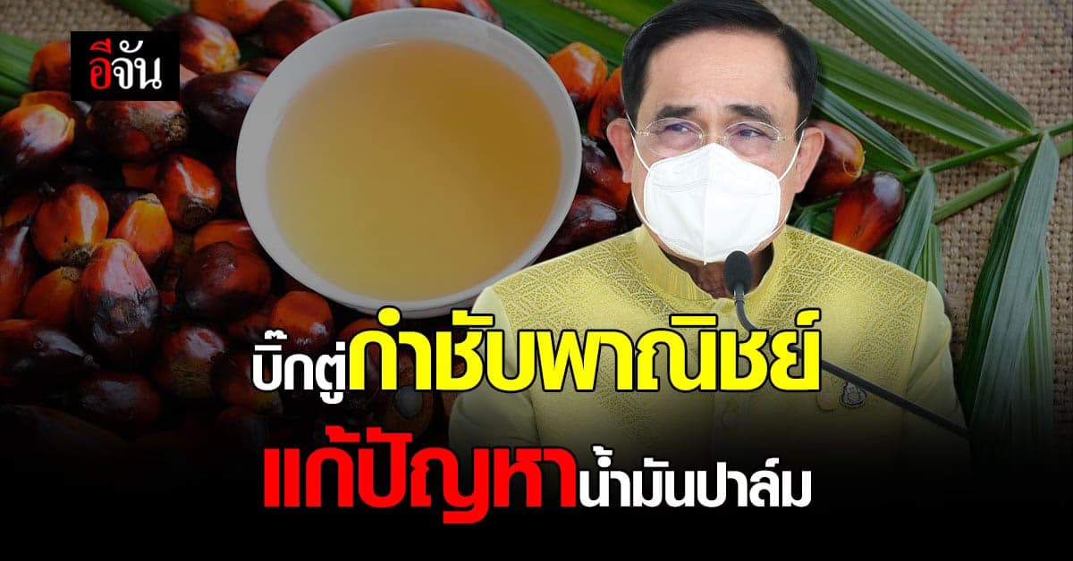 นายกรัฐมนตรี สั่งการให้ทุกหน่วยแก้ไขปัญหาราคาน้ำมันปาล์มที่สูงขึ้น