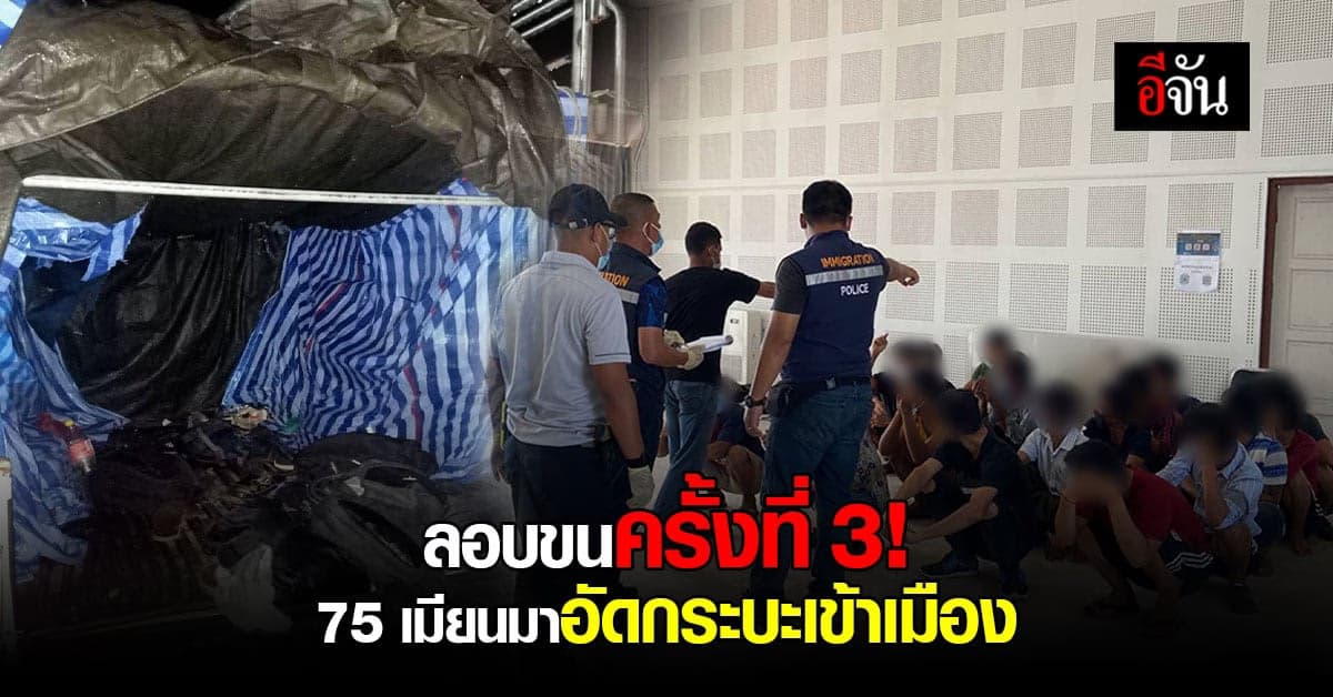 โควิดซา ลอบขนไม่หยุด! รวบ 5 ชายไทย ลอบขนต่างด้าวเข้าเมือง