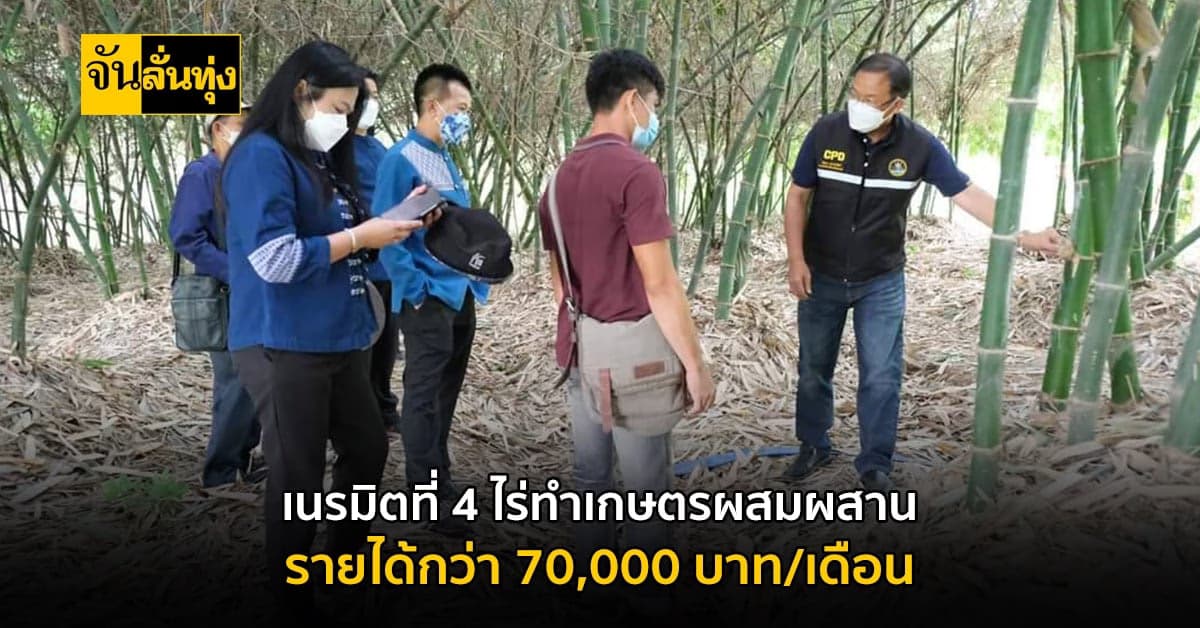 เนรมิตที่ 4 ไร่ทำเกษตรผสมผสาน 70,000 บาท/เดือน