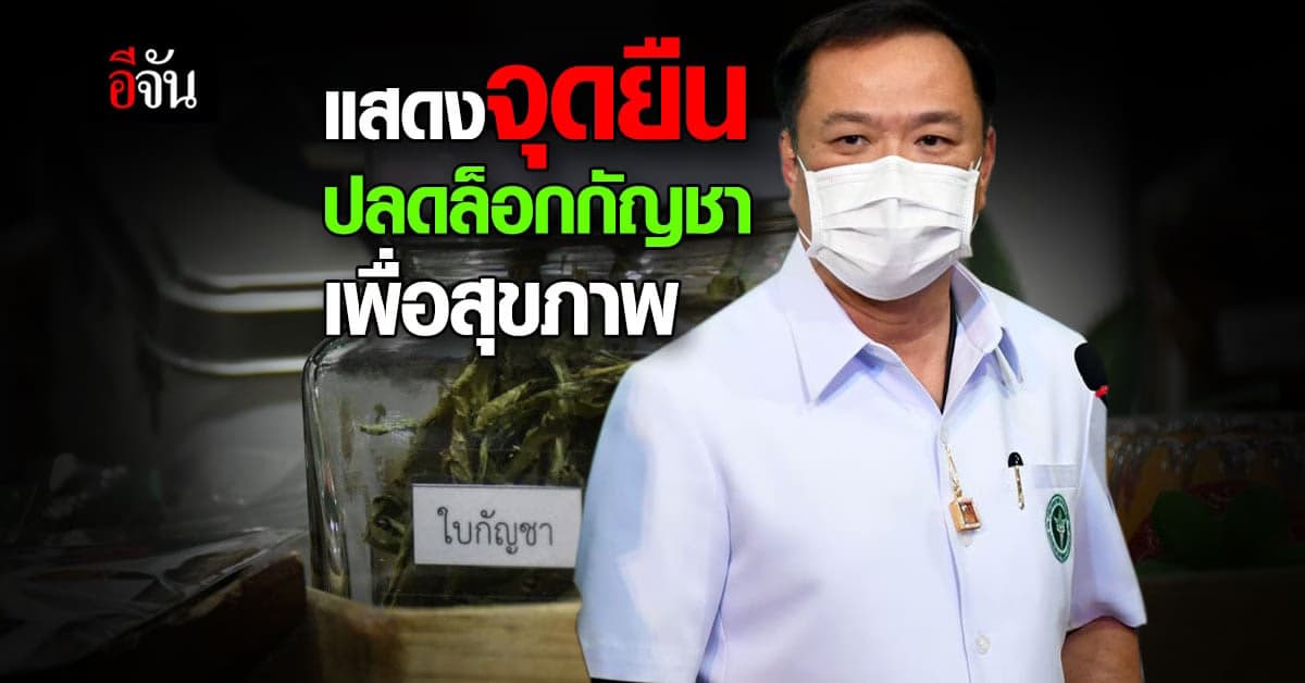 สธ. ร่วม 8 หน่วยงาน ประกาศจุดยืน ปลดล็อก กัญชา กัญชง เพื่อสุขภาพ