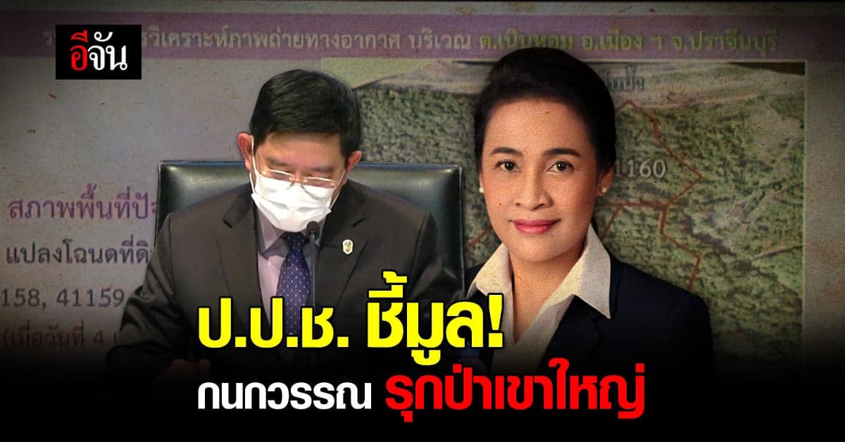 ป.ป.ช. ชี้มูล กนกวรรณ รมช.กระทรวงศึกษาฯ สนับสนุนรุกป่าเขาใหญ่