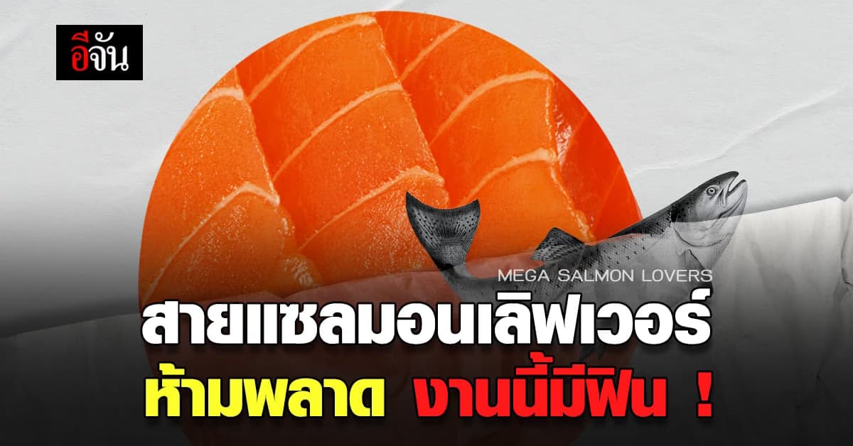 ชวนมาฟิน! สาย แซลมอน ไม่ควรพลาดกับ แคมเปญ MEGA SALMON LOVERS สุดคุ้ม