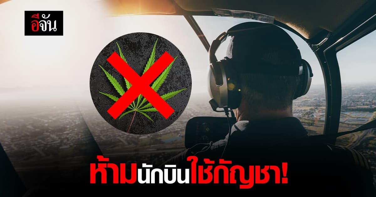 สำนักงานการบินพลเรือนฯ ห้ามนักบินใช้กัญชา!