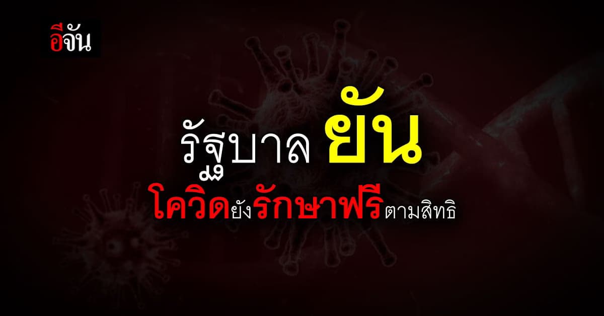รองโฆษกรัฐบาล ย้ำโควิดรักษาตามสิทธิฟรี แม้ปรับเป็นโรคประจำถิ่น