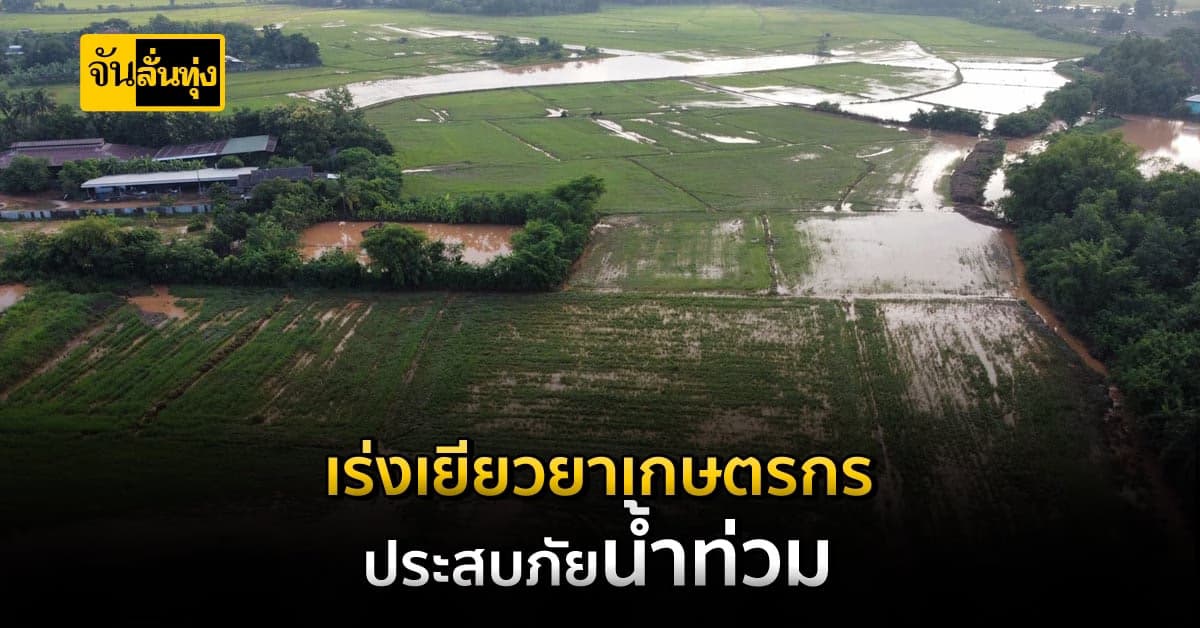 แจกเงินเยียวยาเกษตรกรที่ได้รับผลกระทบจากน้ำท่วม