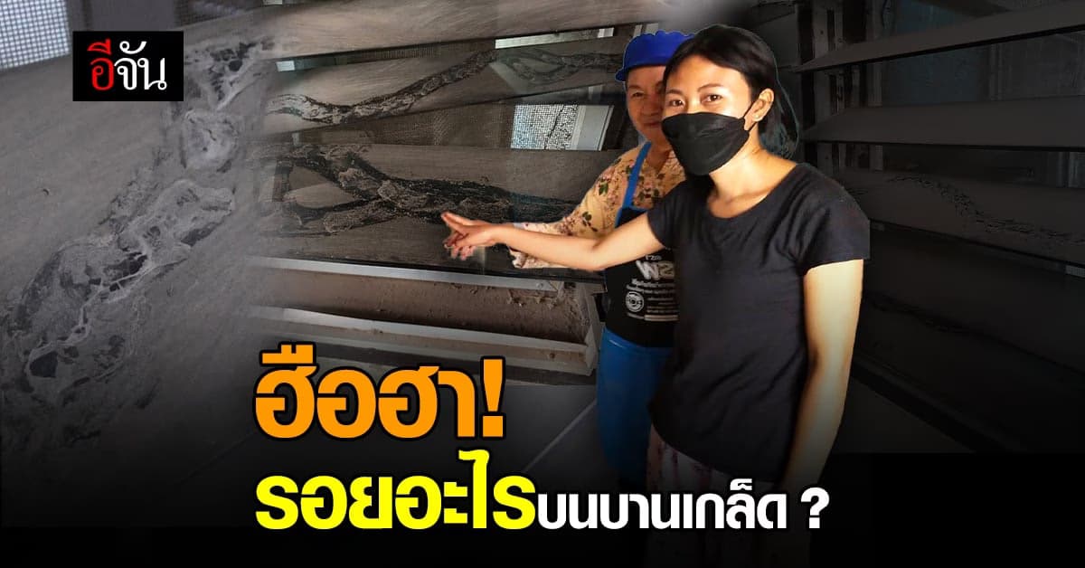 รอยอะไรที่กระจกบานเกล็ด ? : หนองคาย