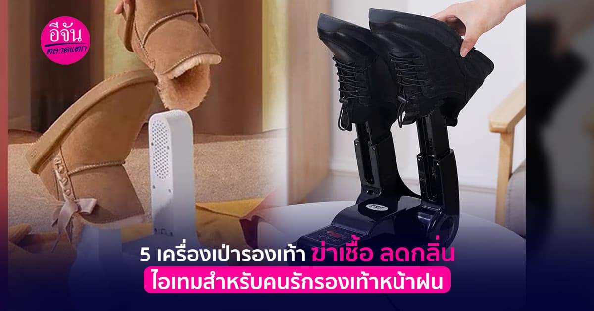 5 เครื่องเป่ารองเท้า อบโอโซน ฆ่าเชื้อ ลดกลิ่น