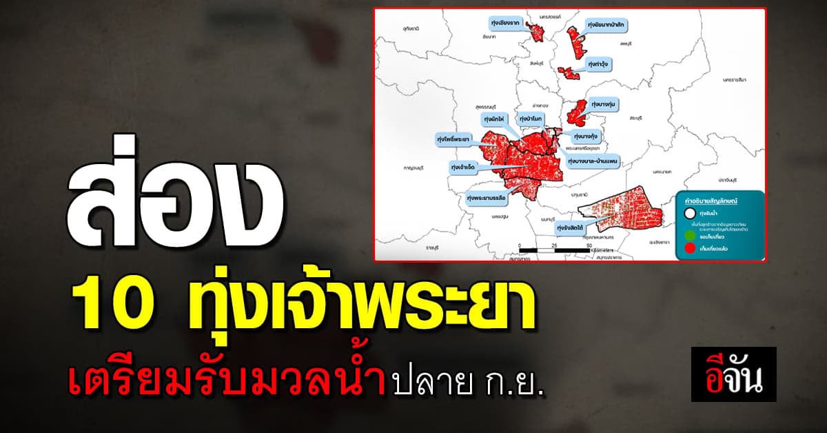 พร้อมมาก! เปิดภาพ 10 ทุ่งเจ้าพระยา เตรียมรับมวลน้ำปลาย ก.ย.