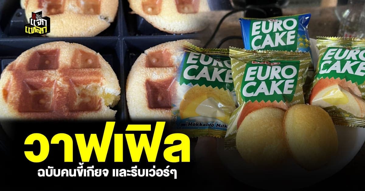 วาฟเฟิลสูตรโคตรง่าย คนทำขนมไม่เป็นก็ทำได้