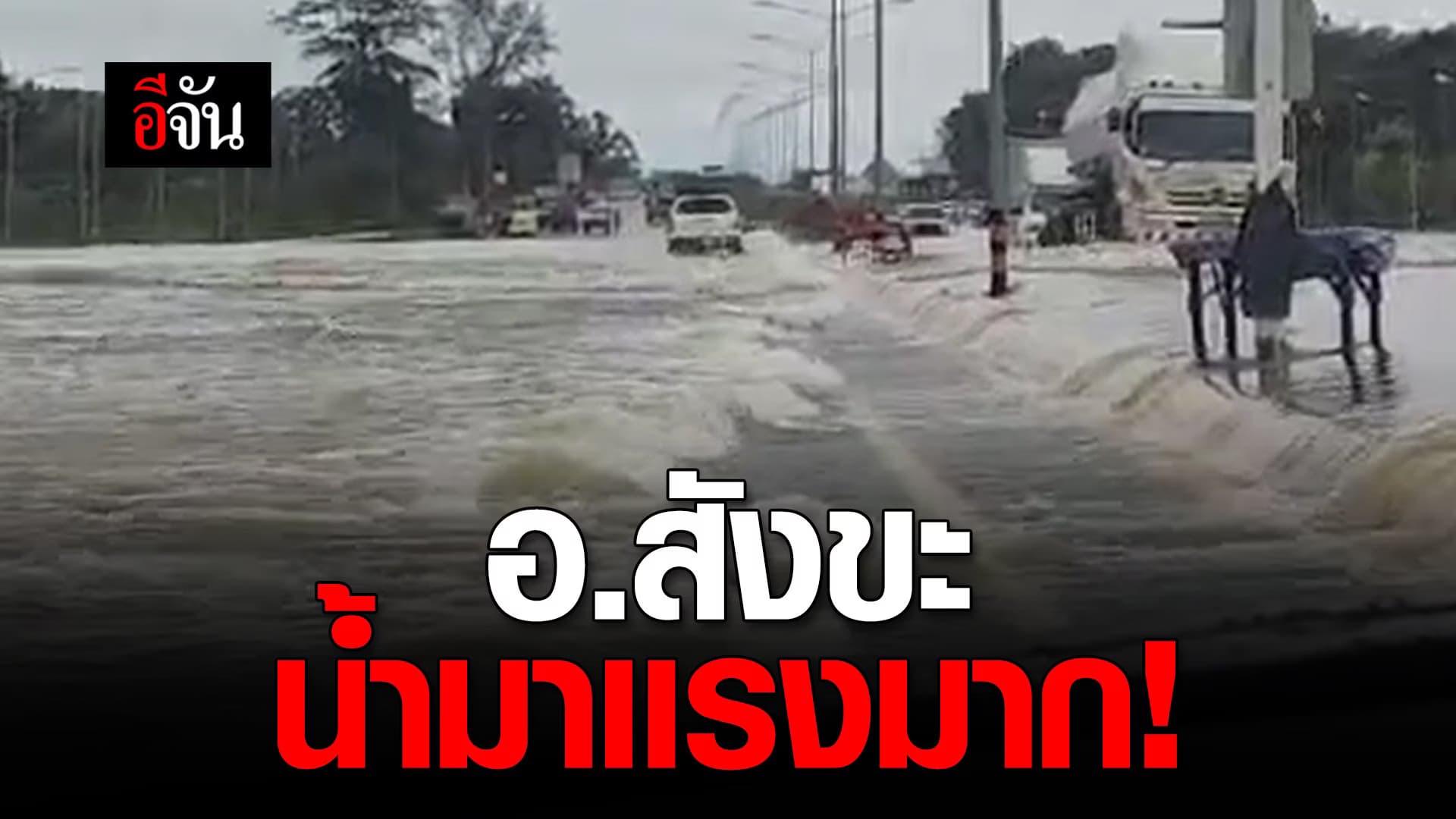 🎬 อ.สังขะ น้ำมาเเรงมาก!