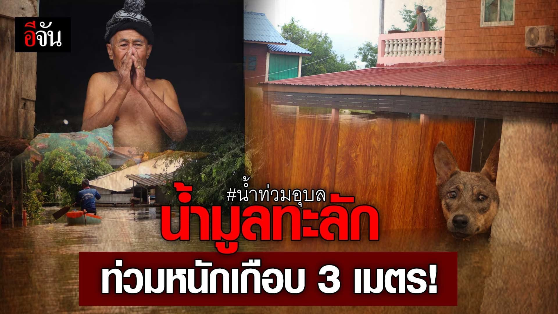 🎬 น้ำท่วมอุบลราชธานี น้ำมูลทะลัก ท่วมหนักเกือบ 3 เมตร!