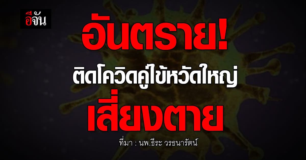 นพ.ธีระ ชี้ ติดเชื้อโรคโควิด-19 พร้อมกับไข้หวัดใหญ่ทำให้เสี่ยงตาย