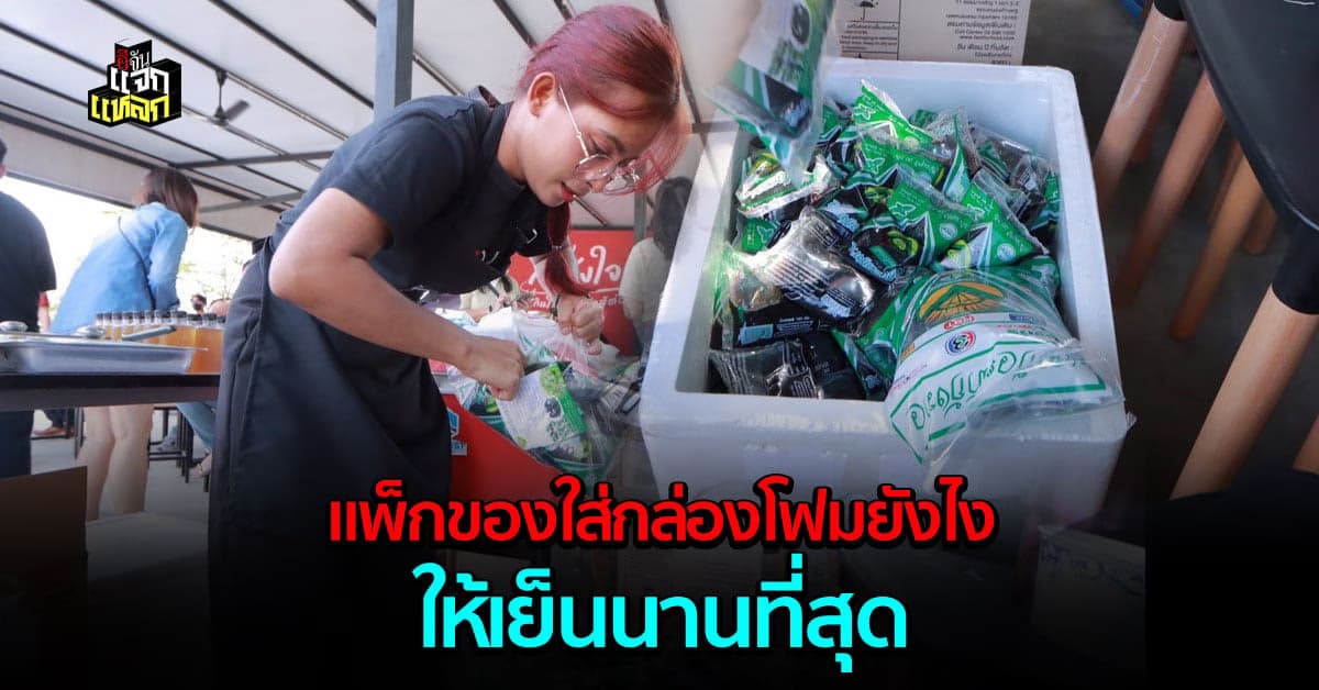 เทคนิค แพ็กของใส่กล่องโฟม ไม่ให้ละลาย ไว้ส่งของหรือเดินทางไกลๆ