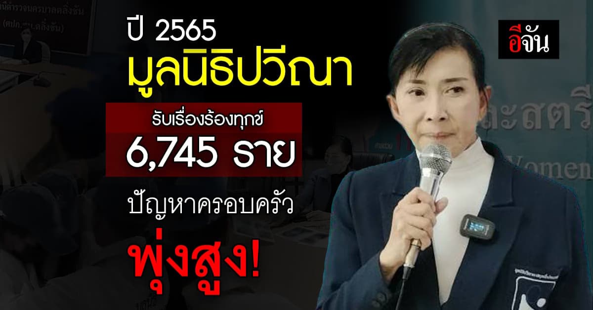 “ปวีณา” แถลงสถิติ รับเรื่องราวร้องทุกข์ ปี 2565 กว่า 6,745 ราย