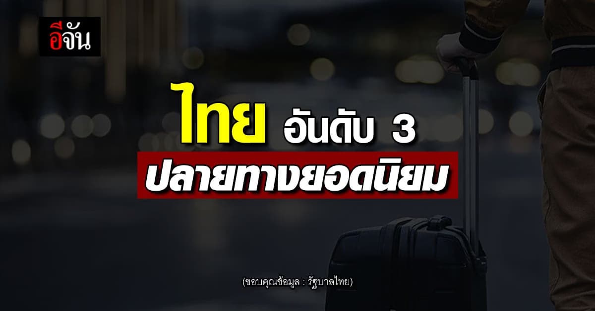 นายกฯ ปลื้ม กรุงเทพฯ ติดอันดับ 3 ปลายทางยอดนิยม ปี 65