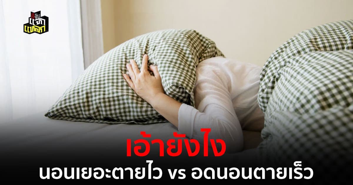 ผักพ่อนเยอะๆ เเต่อย่าเยอะเกินไปวิจัยบอกนอนมากตายไวเเต่นอนน้อยก็ตายเร็ว