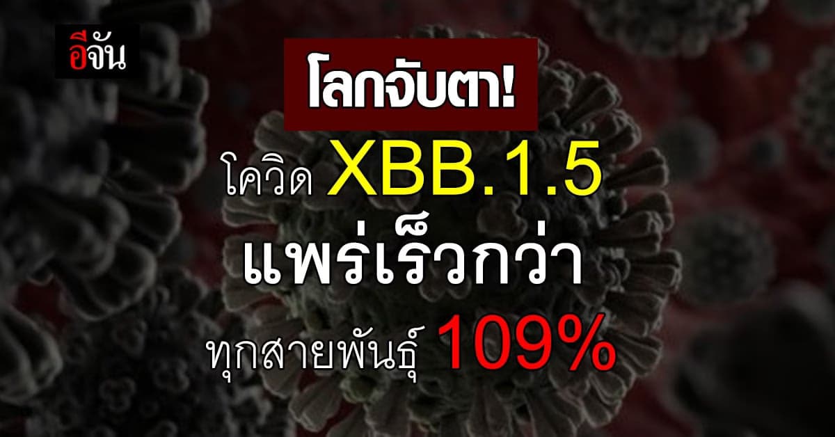 เปิด 18 คุณสมบัติ โควิด XBB.1.5 สายพันธุ์ที่โลกจับตา