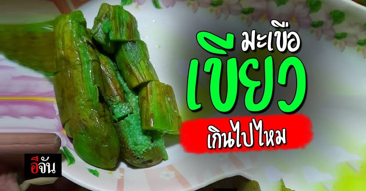 เขียวอี๋! หนุ่มโพสต์ แซว มะเขือ ต้มเขียวยันน้ำ