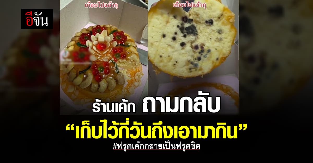 ร้านเค้ก ย้อนถาม เจ้าของคลิป ฟรุตเค้กขึ้นรา เก็บไว้กี่วันถึงเอามากิน