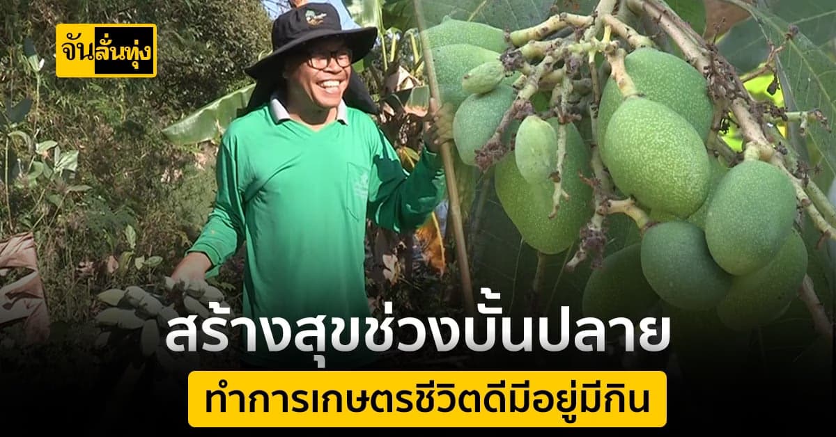 ทำเกษตรสร้างสุข ช่วงบั้นปลายชีวิต ปลูกพืชผักกินได้ บนพื้นที่ 3 ไร่