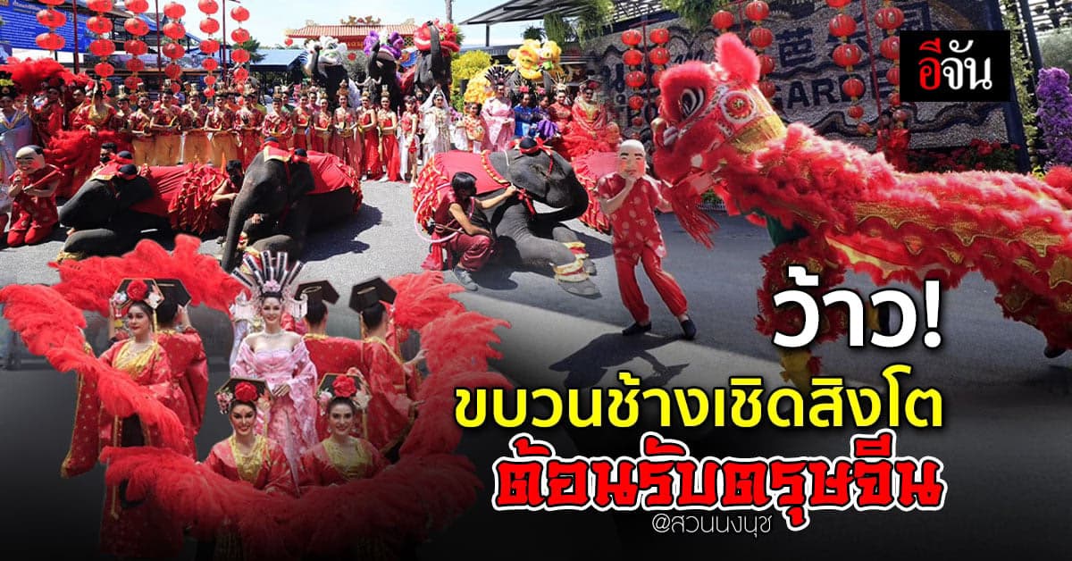 สวนนงนุช พัทยา จัดใหญ่! ต้อนรับเทศกาลตรุษจีน ประจำปี 2566