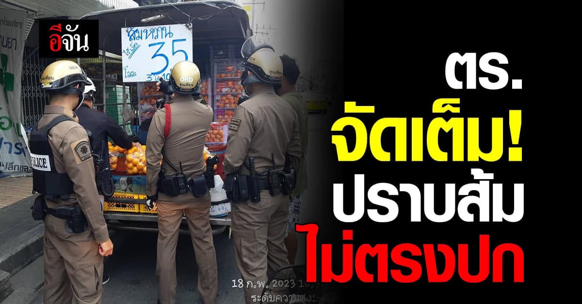 ยอมได้ไง! มือปราบส้มเปรี้ยว ระดมกำลังตรวจสอบพ่อค้าส้มหลอกผู้บริโภค