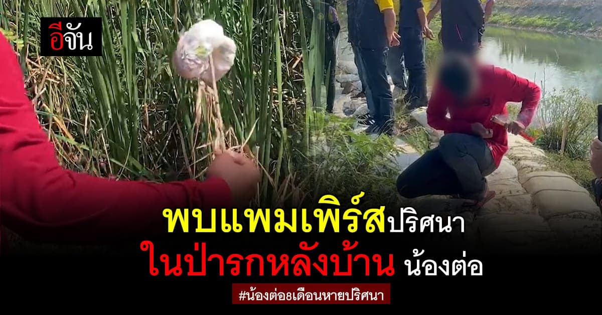 จนท.ค้นหาป่ารกหลังบ้าน “น้องต่อ” พบแพมเพิร์สปริศนา