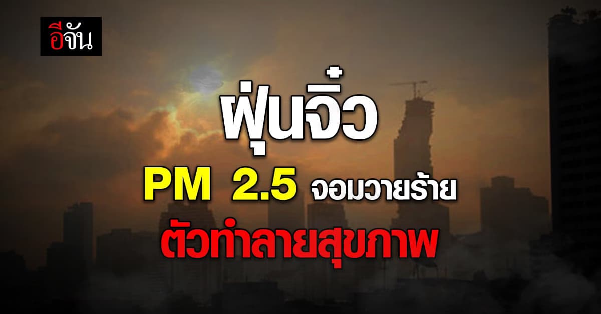 อันตราย! ฝุ่น PM 2.5 ก่อให้เกิดสารพัดโรค