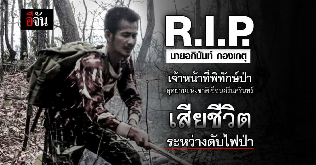อาลัย ผู้พิทักษ์ป่า เสียชีวิต ขณะ ดับไฟป่า