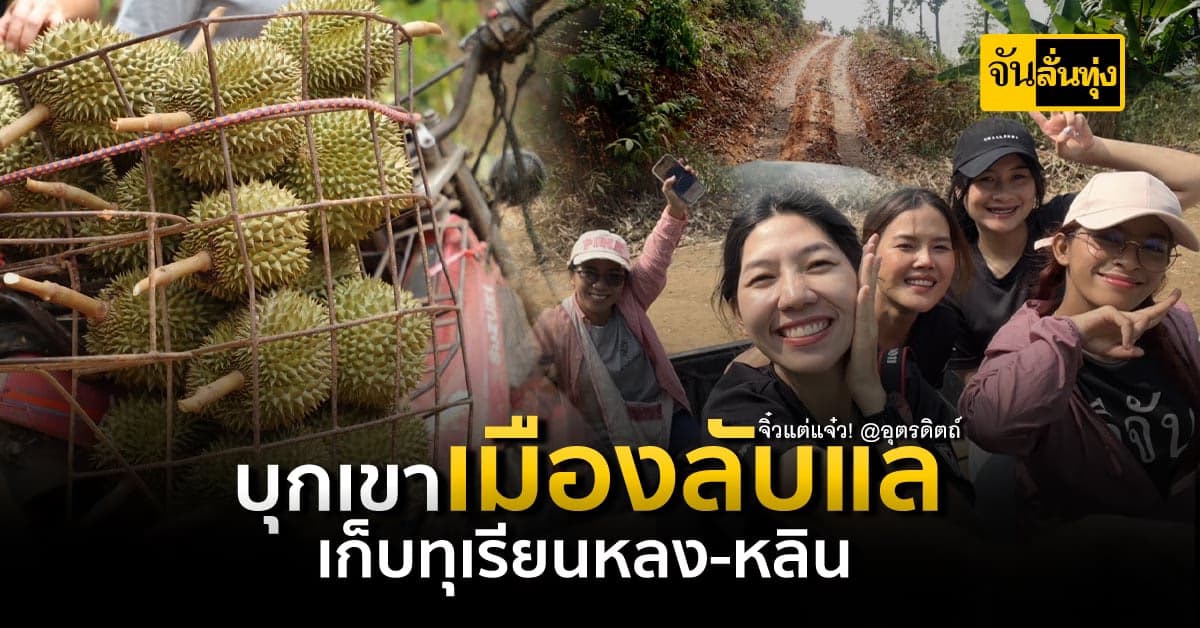 นั่งรถขึ้นเขาลับแล เส้นทางยากลำบาก กว่าจะได้ ทุเรียนหลง-หลิน ไม่ง่าย!