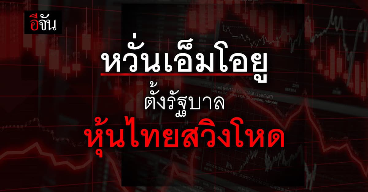หวั่นเอ็มโอยูตั้งรัฐบาล ทำหุ้นไทยสวิงโหด เช้าลงแรง-บ่ายพุ่งพรวด