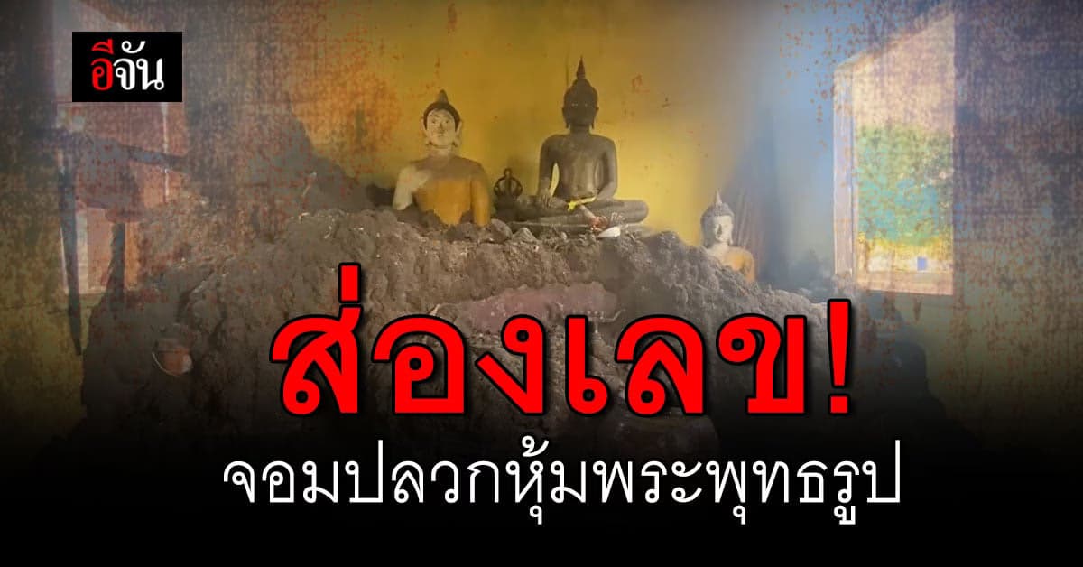 เพชรบูรณ์ ฮือฮา! จอมปลวกหุ้มพระพุทธรูป