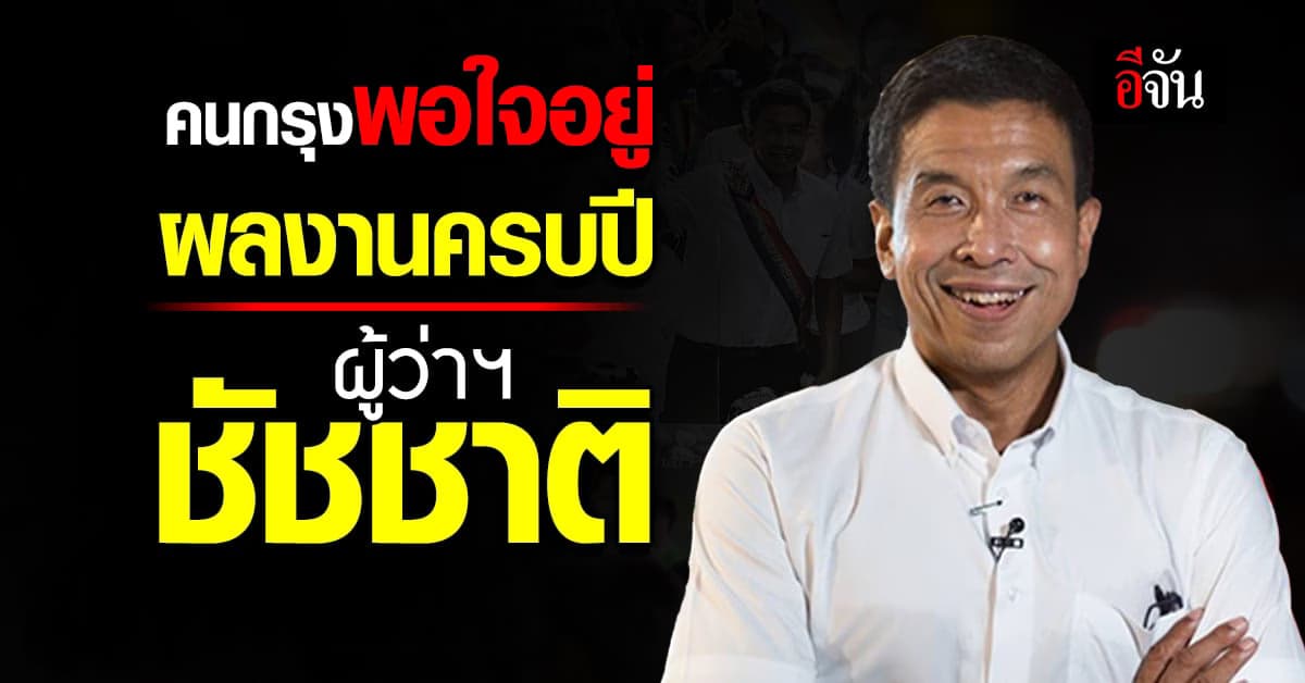 นิด้าโพล เผย คนกรุงส่วนใหญ่พอใจอยู่ ผลงาน 1 ปี ‘ผู้ว่าฯชัชชาติ’