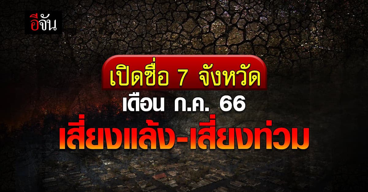 วิเคราะห์ พื้นที่เสี่ยงท่วม-แล้ง ก่อน 6 เดือน เจอ 7 จังหวัด เฝ้าระวัง