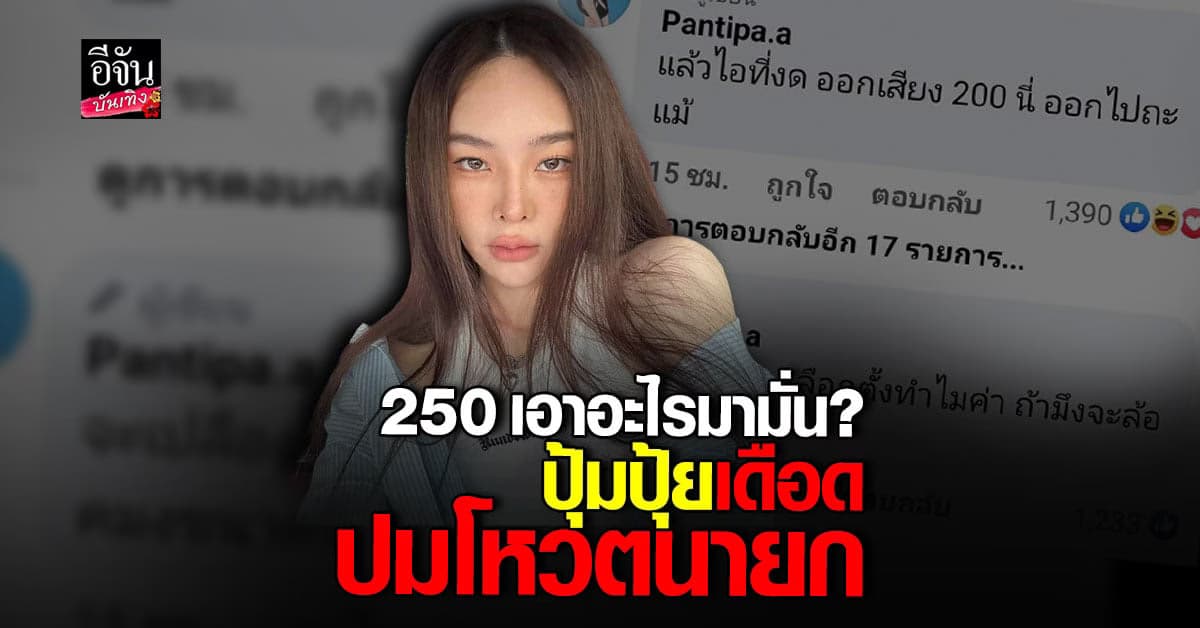 ปุ้มปุ้ย พรรณทิภา เดือดจัด โพสต์ฟาด ปมโหวตเลือกนายก