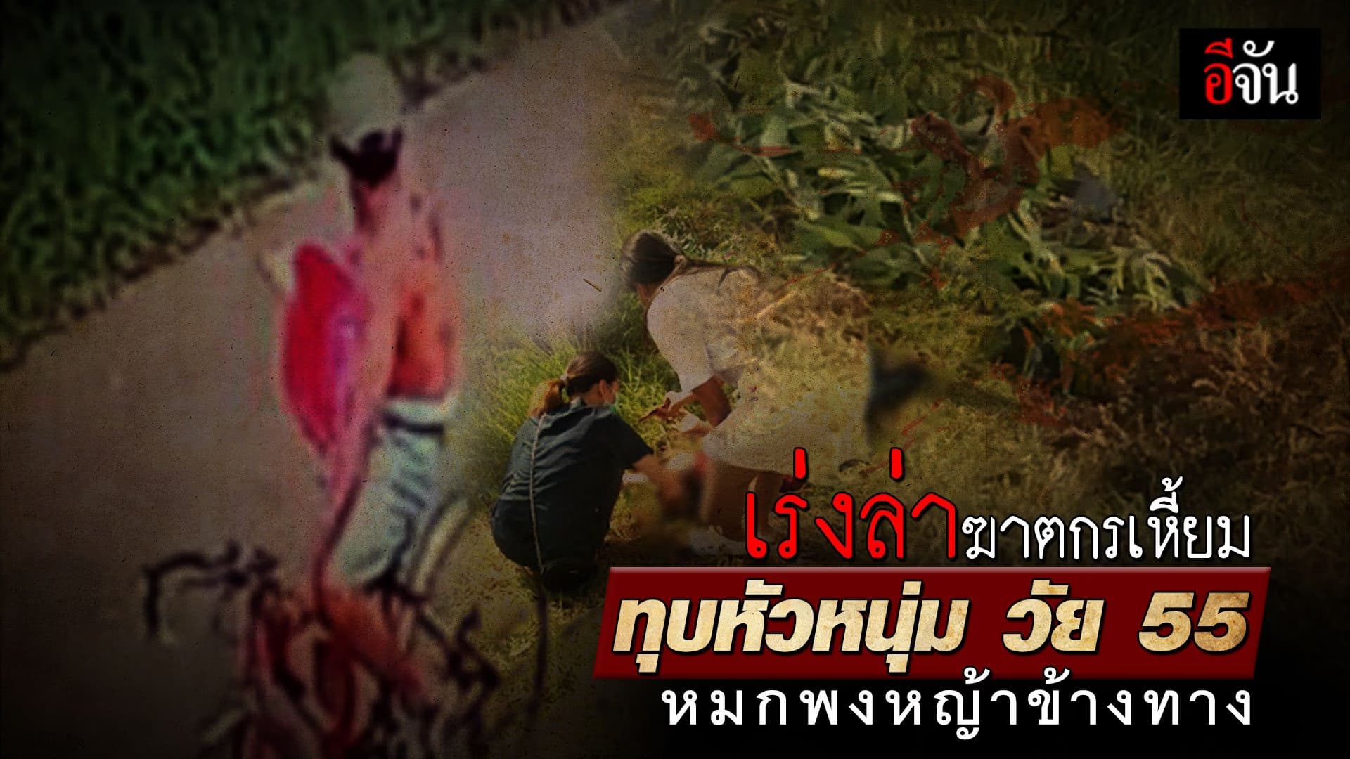 🎬 เร่งล่าฆาตกรเหี้ยม ทุบหัวหนุ่ม วัย 55 หมกพงหญ้าข้างทาง