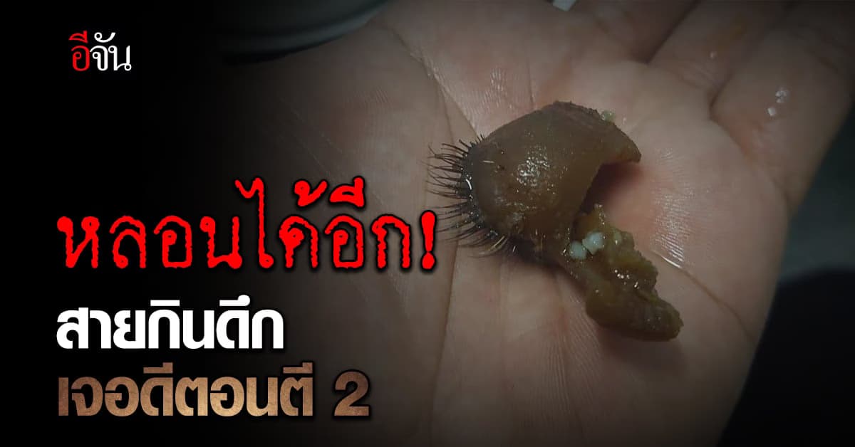 มื้อสยองตอนดึก หนุ่มซื้อหน้ากากหมูมากิน เจอขนตาทั้งแผง