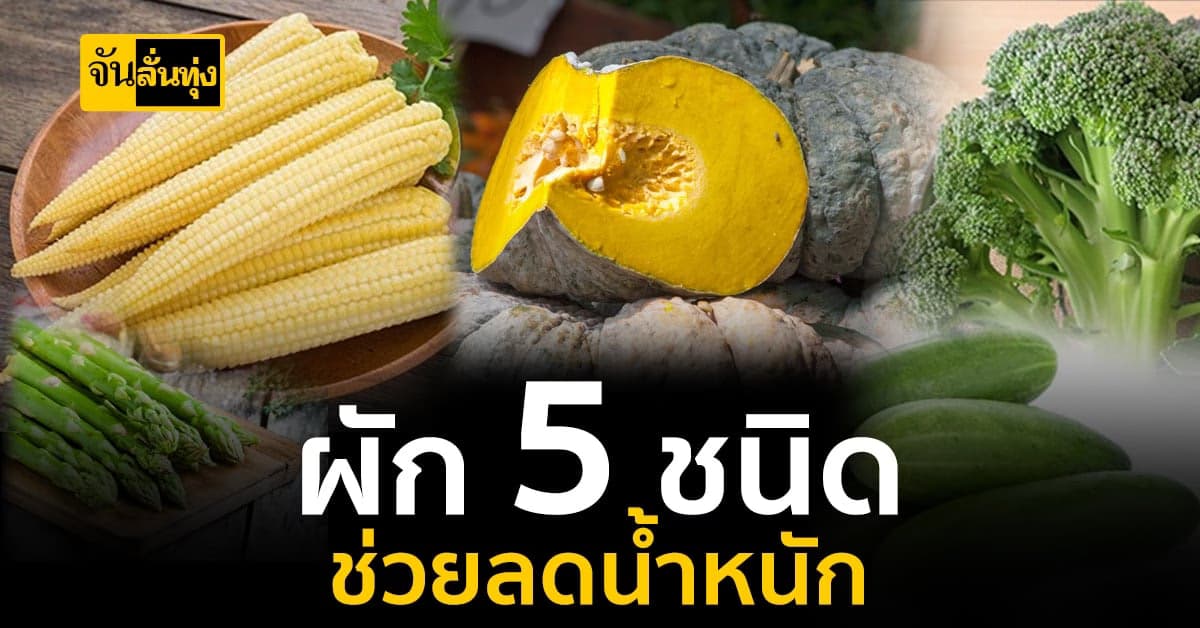 เอาใจสายลดน้ำหนักผัก 5 ชนิดช่วยลดพุง บำรุงร่างกาย