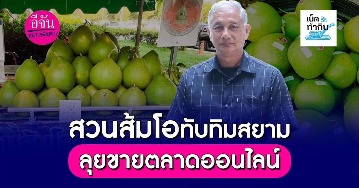 สวนส้มโอทับทิมสยามครูกฤษณ์ ลุยตลาดออนไลน์แล้วจ้า
