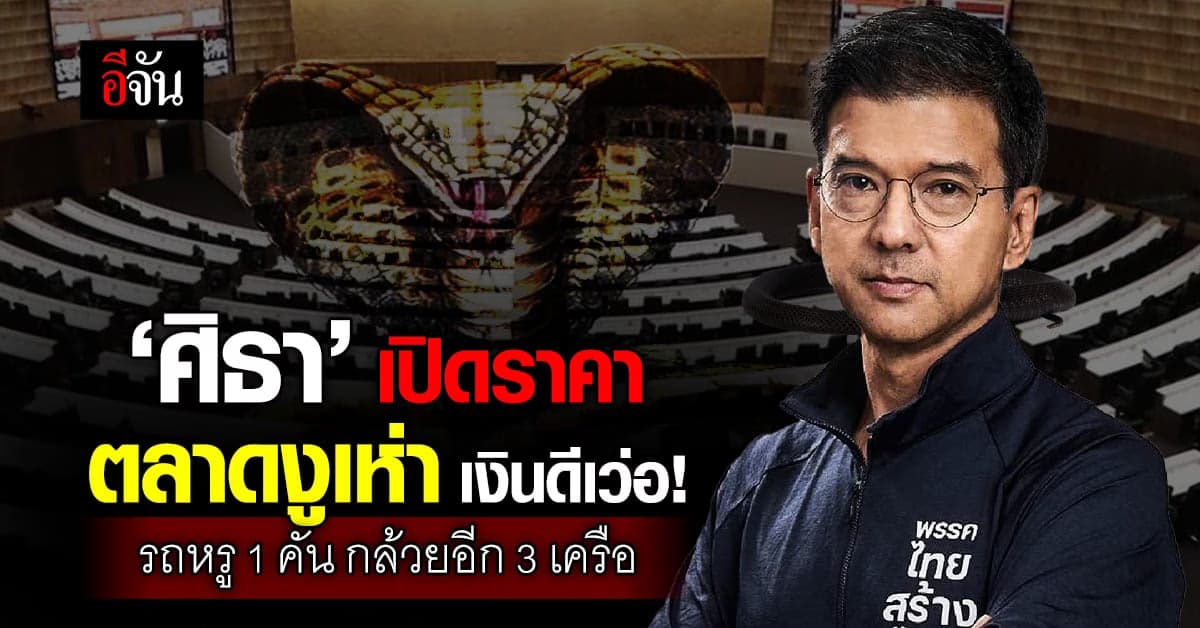 ตลาดงูเห่า เงินดีเว่อ! ศิธา เปิดราคาจ่าย รถหรู 1 คัน กล้วยอีก 3 เครือ