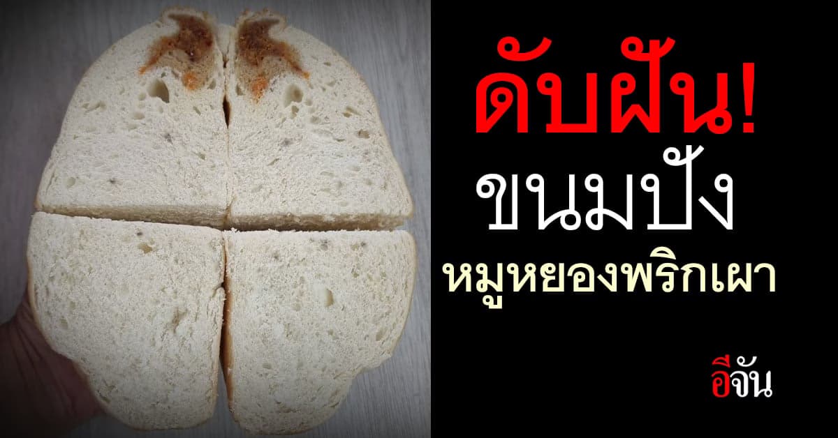 ชาวเน็ต วิจารณ์ยับ!  ดับฝัน ขนมปังหมูหยองพริกเผา