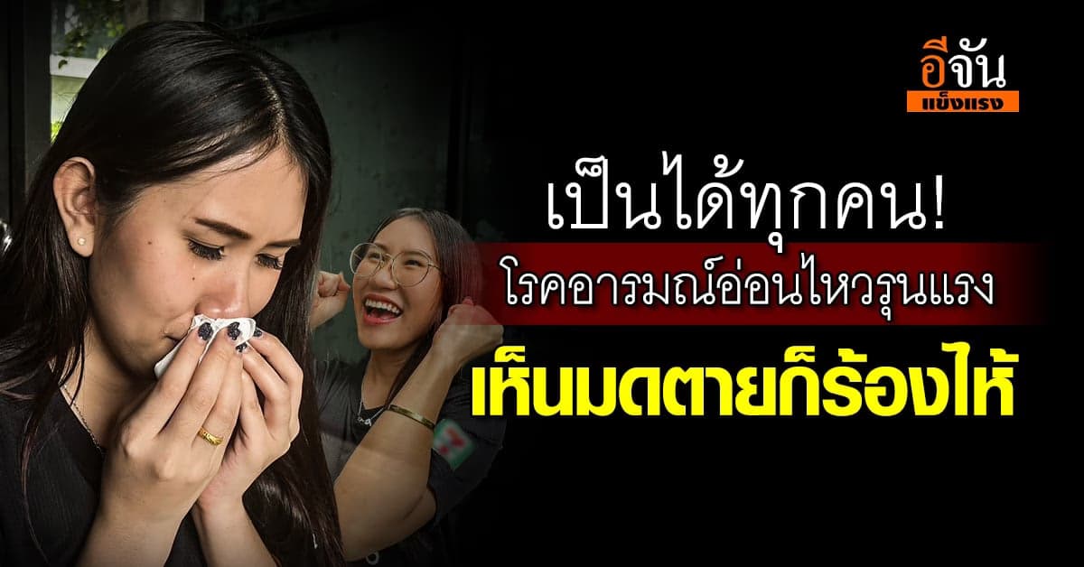 เสี่ยงทุกคน! โรคอารมณ์อ่อนไหวรุนแรง เห็นมดตายก็ร้องไห้ อาการ การรักษา